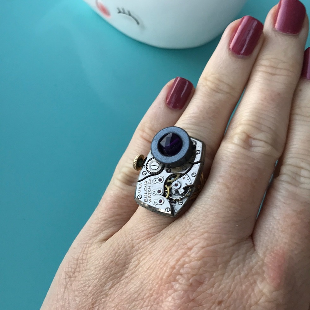 Steampunk Adjustable Ring